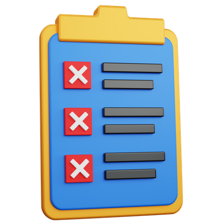 Task List  3D Icon
