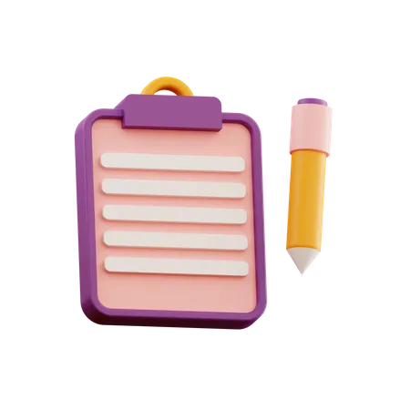 Task List  3D Illustration