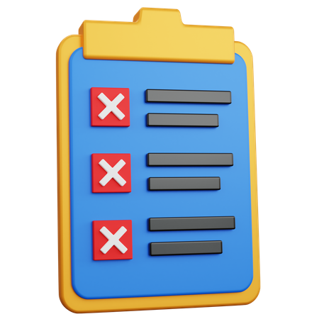 Task List 3D Icon