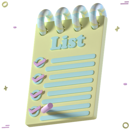 Task List 3D Icon