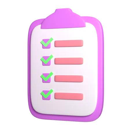 Task List  3D Icon