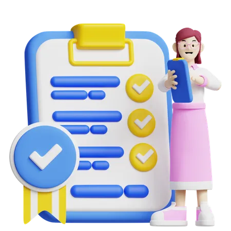 This 3 D Icon Shows Task Management With A Checklist Suitable For Projects Focusing On Business Planning Task Organization And Office Productivity 3D Illustration