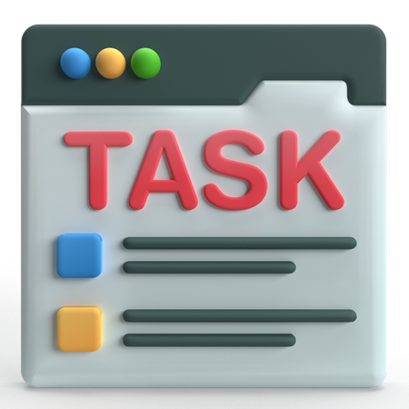 Task Management  3D Icon
