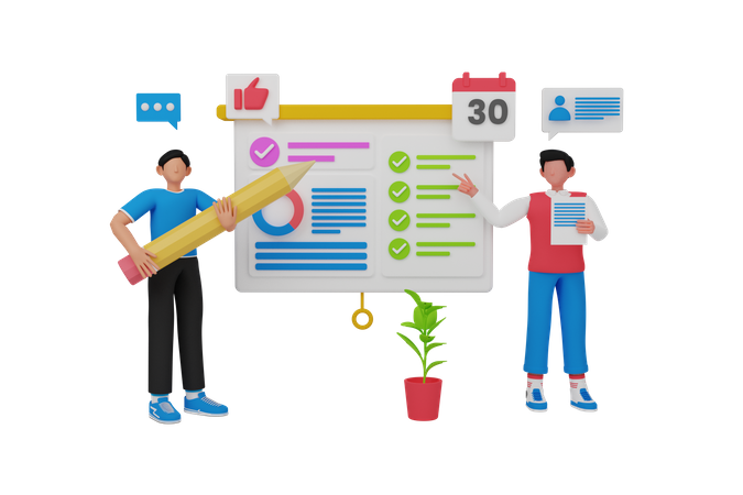 Task management  3D Icon