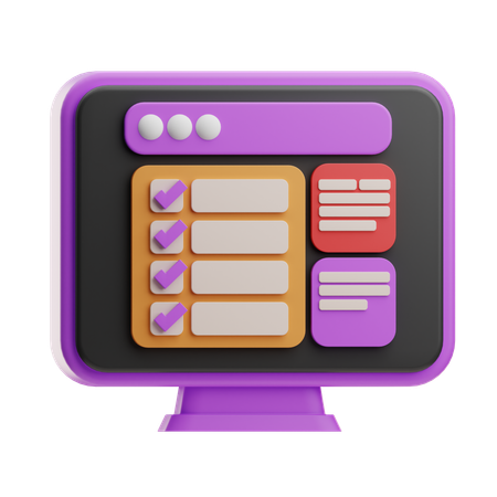 Task Management Application  3D Icon