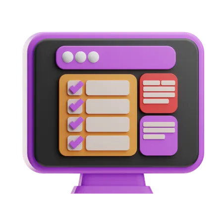 Task Management Application  3D Icon