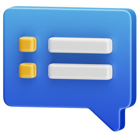 Task Message  3D Icon