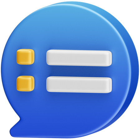Task Message  3D Icon