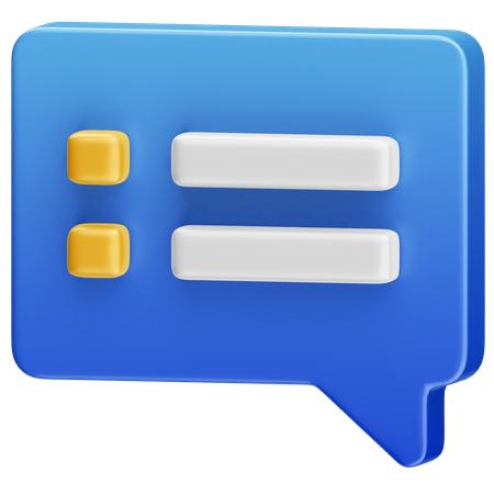 Task Message  3D Icon