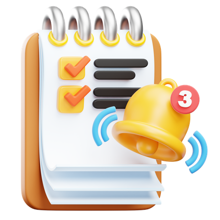 Task Notification  3D Icon