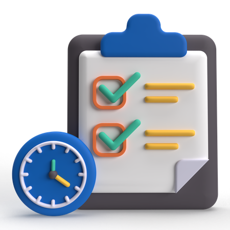 Task Planning  3D Icon