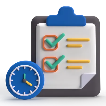 Task Planning  3D Icon