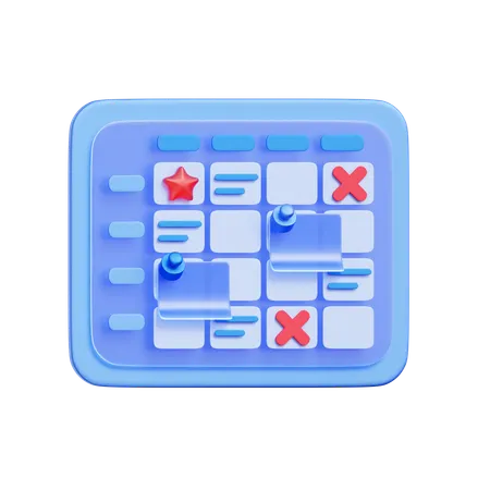 Task Prioritization Board  3D Icon