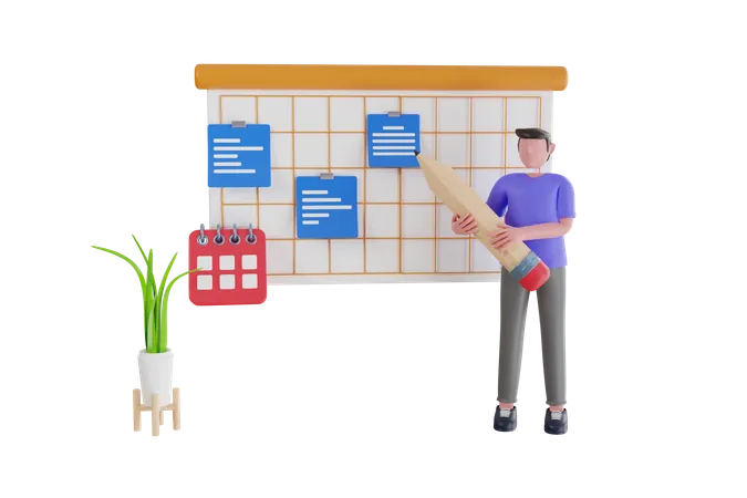 Task Priority Management 3 D Illustration Project Management Task Management Application Calendar With Scheduled Dates And Appointments To Do List With Tasks And Reminders 3D Illustration