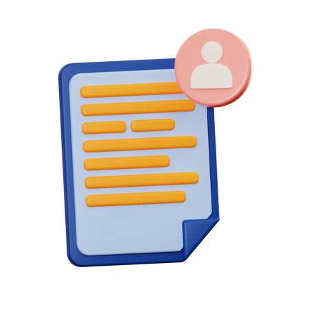 Task profile  3D Icon