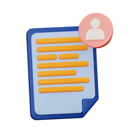 Task profile 3D Icon