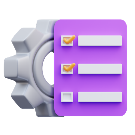 Task Project Management 3D Icon