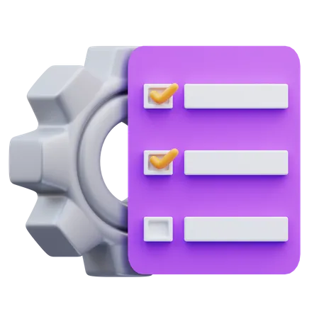 Task Project Management 3D Icon
