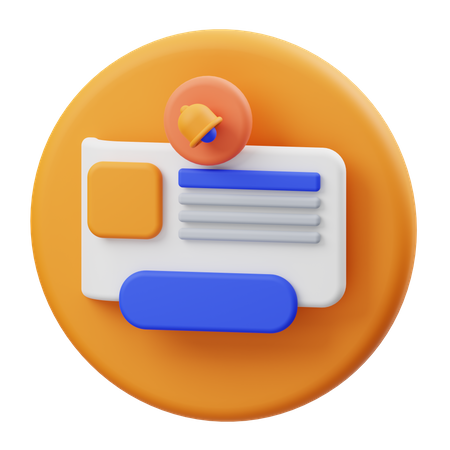 Task reminder  3D Icon