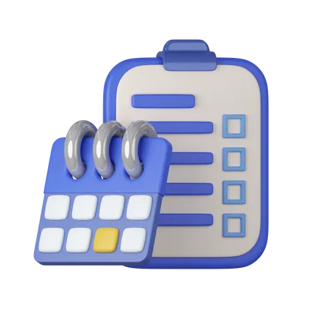 Task Schedule  3D Icon