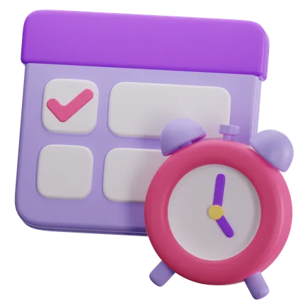 Task Time  3D Icon