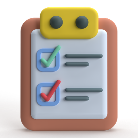 Task Verification  3D Icon