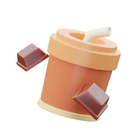 Tasse de boisson au chocolat  3D Icon