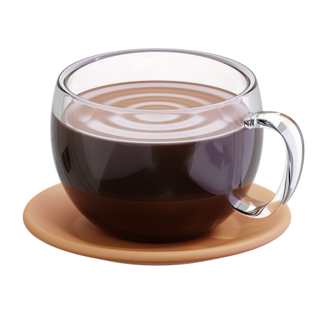 Tasse à café noire  3D Icon