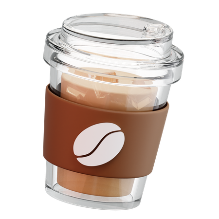 Tasse à café transparente  3D Icon