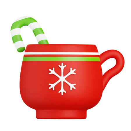 Tasse de chocolat chaud de Noël  3D Icon