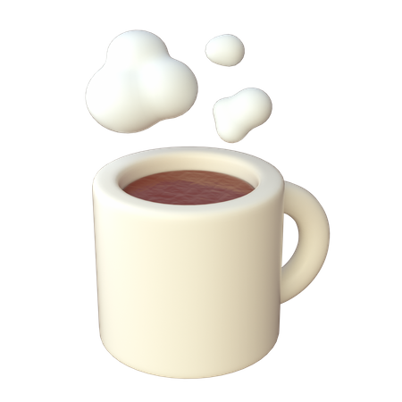 Tasse de café chaud  3D Icon