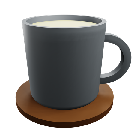Tasse de lait chaud  3D Icon