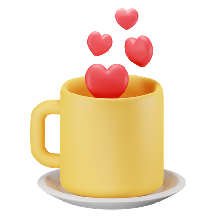 Tasse de mariage  3D Icon