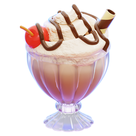 Tasse de milk-shake  3D Icon