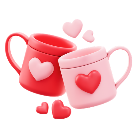 Tasse de la Saint-Valentin  3D Icon