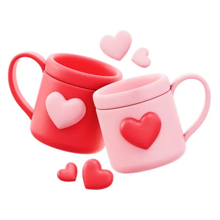 Tasse de la Saint-Valentin  3D Icon