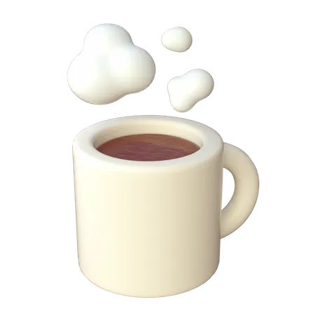 Heiße Kaffeetasse  3D Icon