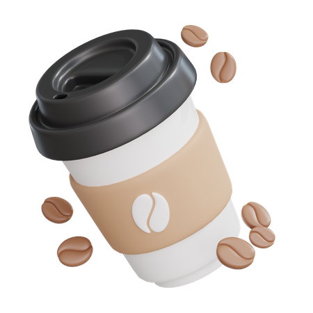 Kalte tasse kaffee  3D Icon