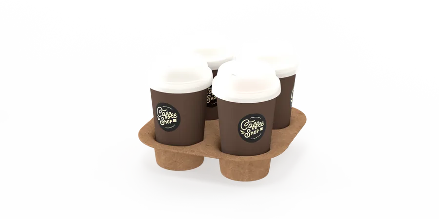 Tasses de café  3D Illustration