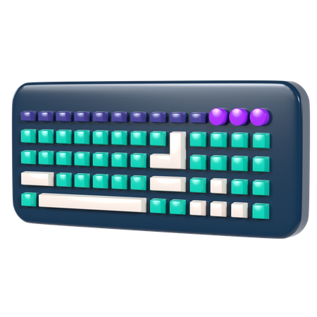 Tastatur  3D Illustration