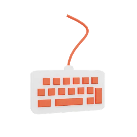 Tastatur-Konsole  3D Icon