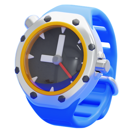 Taucheruhr  3D Icon