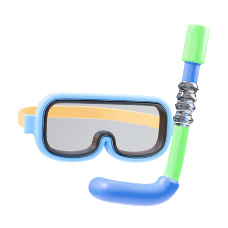Tauchermaske  3D Icon