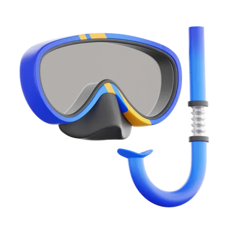 Tauchen mit Tauchermaske  3D Icon