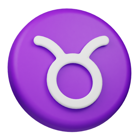 Taurus Zodiac Sign  3D Icon