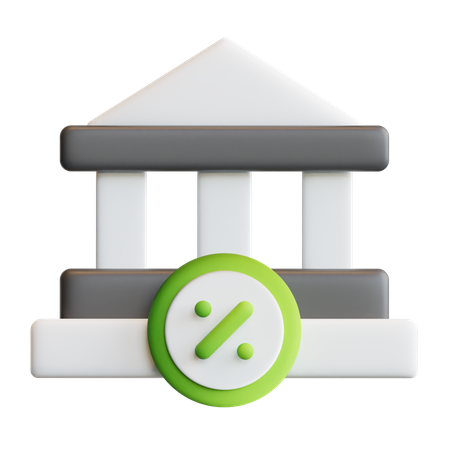 Le taux bancaire  3D Icon