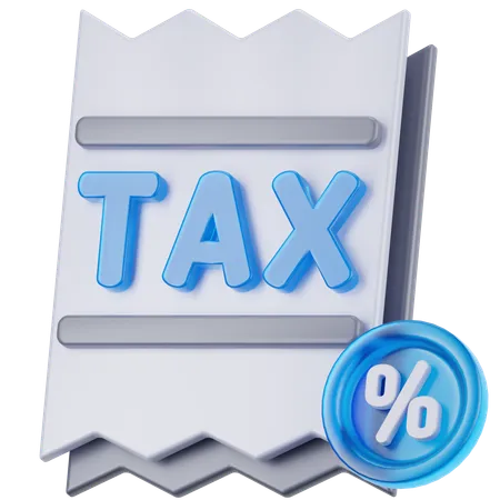 Les taux d'imposition  3D Icon