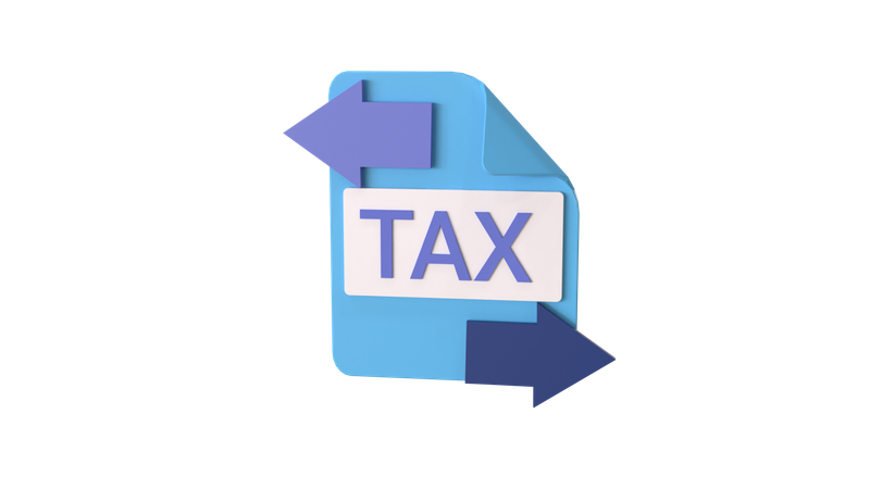 Taux d'imposition  3D Icon