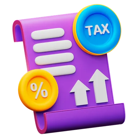 Les taux d'imposition  3D Icon