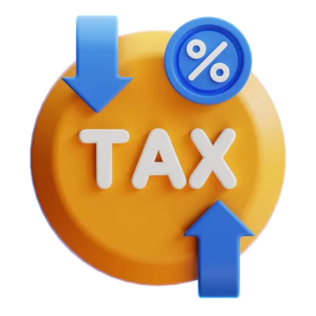 Les taux d'imposition  3D Icon